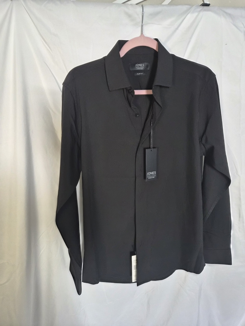 Jones New York Men's Black Long-Sleeve Button Shirt